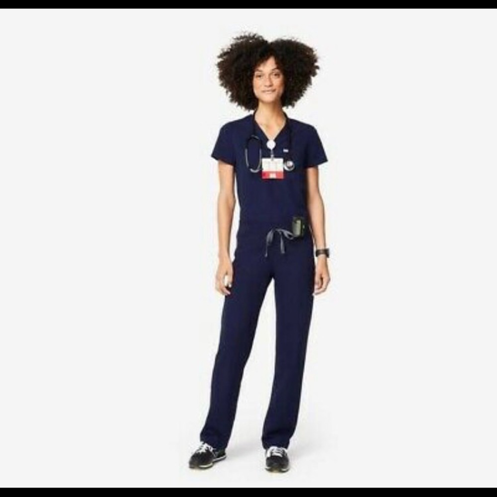 Figs Livingston Navy Scrub Pants Size Small/petite